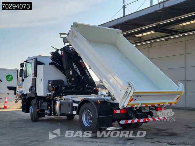 Benne à 3 côtés Renault C 430 4X2 NEW! HIAB X-Hiduo 138 Crane 6m3 Daute...
