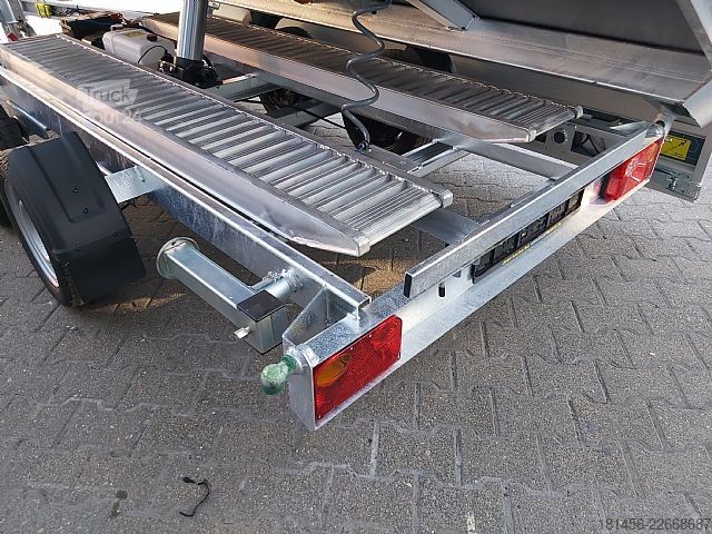 Kipper driezijdig Cheval Liberté PW 3.6 3500kg 3,6x1,8 Elektro Alurampen Stützen