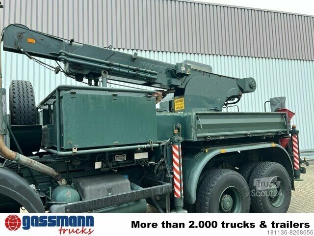 Kravas automašīnai uzstādīts celtnis  WILHAG TW 931 Montagekran mit Kabine