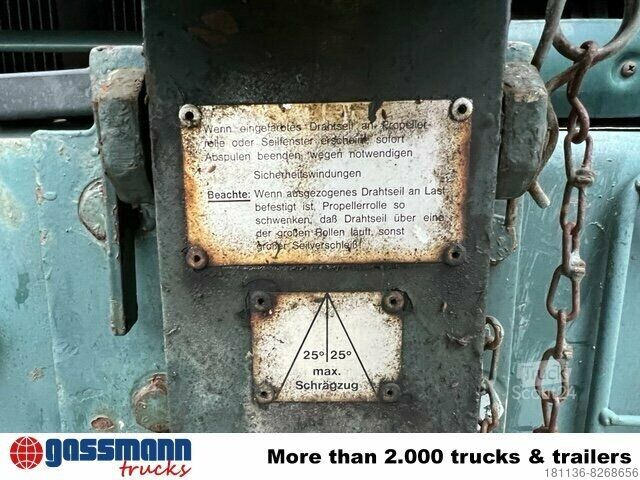 Kravas automašīnai uzstādīts celtnis WILHAG TW 931 Montagekran mit Kabine