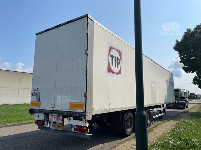 Gesloten bak Groenewegen DRO-14-27 3-Axle Closed Box / Koffer / BPW Axle...
