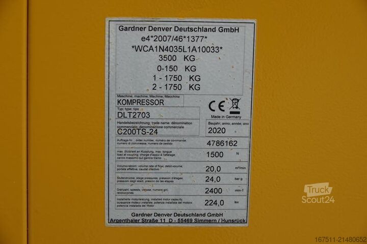 Compresseur frigorifique Compair C 200 TS - 24