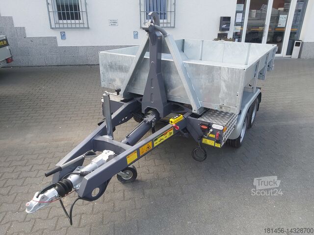 Mulden damper Vezeko KONOS Muldenkipper und Hakenlift Container Anhänger direkt verfügbar