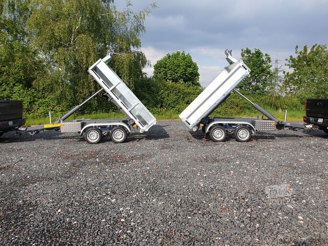 Mulden damper Vezeko KONOS Muldenkipper und Hakenlift Container Anhänger direkt verfügbar