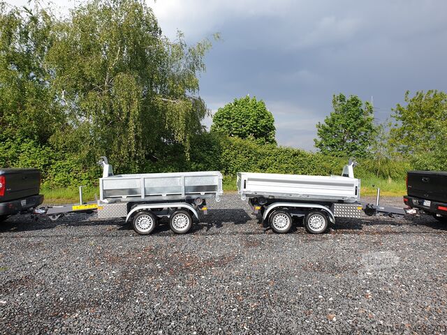 Mulden damper Vezeko KONOS Muldenkipper und Hakenlift Container Anhänger direkt verfügbar