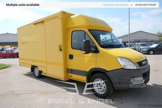 Furgons ar kasti iveco Daily 35 S11 C30C AUTOMATIK KAMERA MAXI Regale DURCHGANG