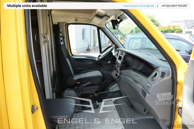 Transporter mit Koffer iveco Daily 35 S11 C30C AUTOMATIK KAMERA MAXI Regale LUFT DURCHGANG
