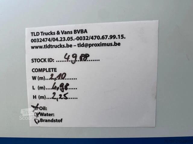 Bestelwagen Renault Master **EURO 6B-BELGIAN VAN**