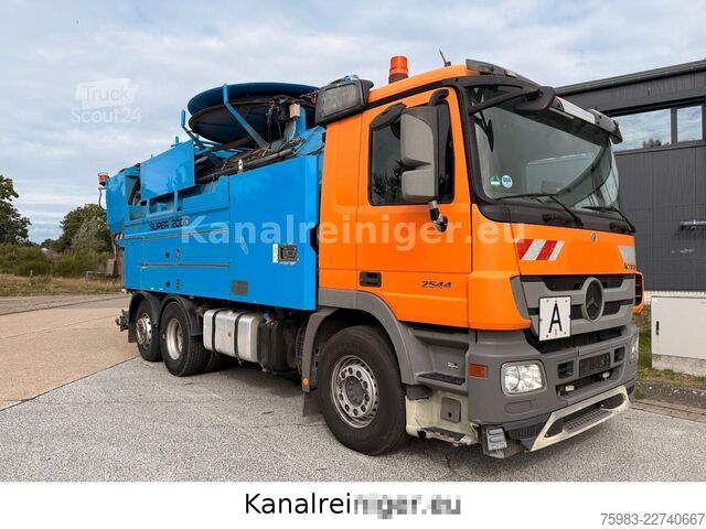 Vacuum tank truck MERCEDES-BENZ Actros 2544 L 6x2 Wiedemann enviro tec