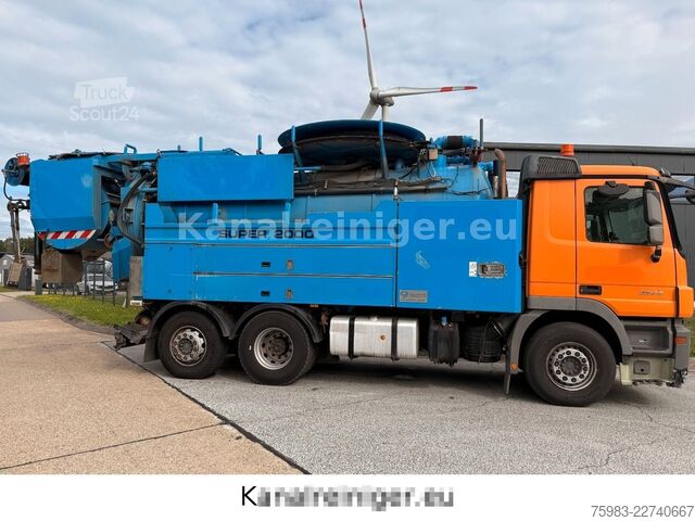 Vacuum tank truck MERCEDES-BENZ Actros 2544 L 6x2 Wiedemann enviro tec