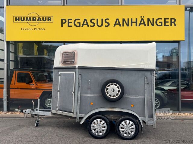 Horse transport trailer BÖCKMANN DUO 2 Pferdeanhänger Holz/Poly SK  2,4t.