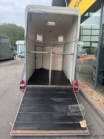 Horse transport trailer BÖCKMANN DUO 2 Pferdeanhänger Holz/Poly SK  2,4t.