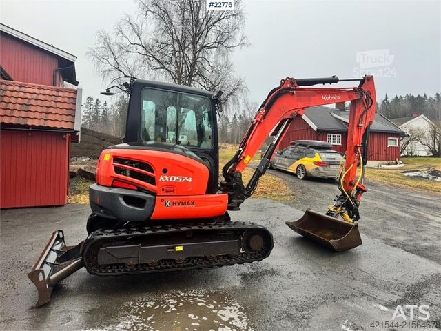 Mini-pelle Kubota KX057-4 tracked excavator w/ tiltrotator – 3 bucke