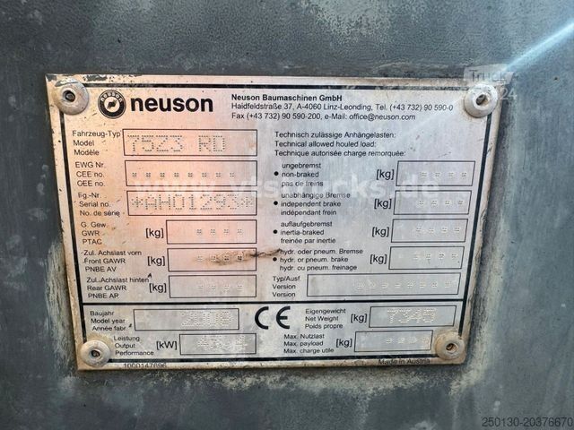 Chain excavator NEUSON 75Z3 RD Gummikette/Schnellwechsler LΓΆffel