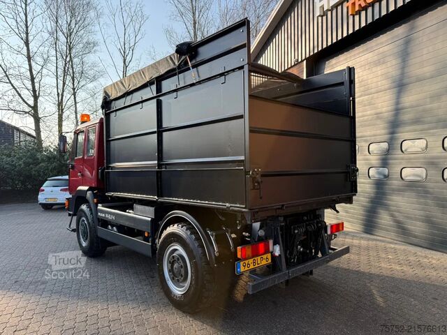 Benne à 3 côtés MAN 10.163 4x4 63.042KM!! PTO/Hydraulic voor+achter...
