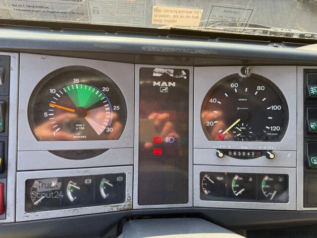 Benne à 3 côtés MAN 10.163 4x4 63.042KM!! PTO/Hydraulic voor+achter...