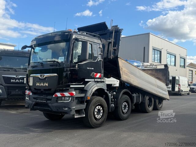 Camion ribaltabile trilaterale MAN TGS 35.480 8x4 BB, Meiller m. Bordmatik, Kamera