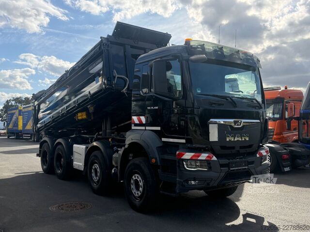 Camion ribaltabile trilaterale MAN TGS 35.480 8x4 BB, Meiller m. Bordmatik, Kamera
