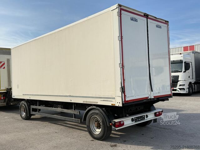 Vehicul comercial SAXAS 2 Achs Koffer Drehschemel 1. Hand trocken dicht