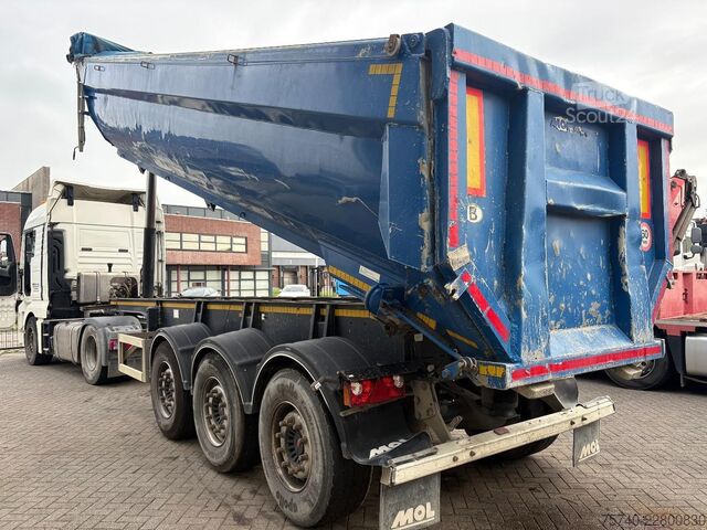 Tipper MOL - + 3X SAF AS + LIFT AS + STUUR AS + 27m3 ALUMI...