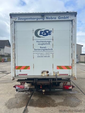 Truck with box body for sewer rehabilitation Iveco EuroCargo 120