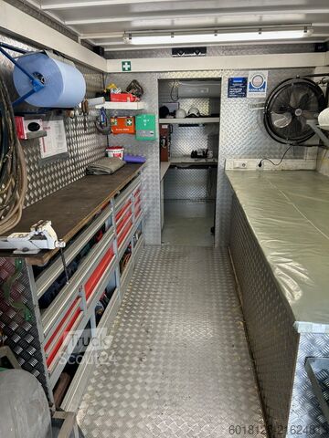 Truck with box body for sewer rehabilitation Iveco EuroCargo 120