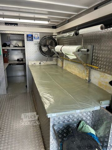 Truck with box body for sewer rehabilitation Iveco EuroCargo 120