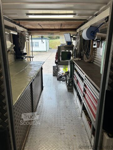 Truck with box body for sewer rehabilitation Iveco EuroCargo 120