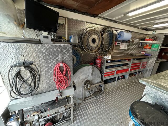 Truck with box body for sewer rehabilitation Iveco EuroCargo 120