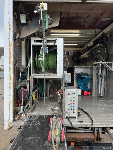 Truck with box body for sewer rehabilitation Iveco EuroCargo 120