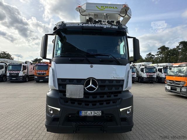 Vacuum tank truck MERCEDES-BENZ AROCS 2548 L 6x2 / KROLL Wasserrückgewinner WRS1