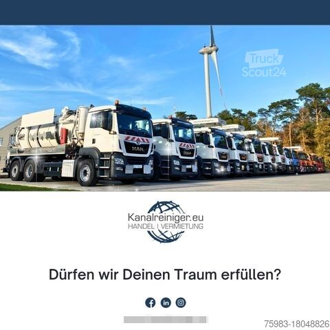 Saugwagen MERCEDES-BENZ AROCS 2848 6x2 mit Kroll ADR Kombi Aufbau