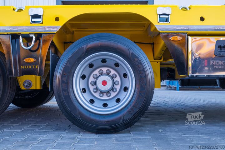 Tieflader-Auflieger für Baumaschinen Nükte Trailer 4 Axle Standard Lowbed Trailer