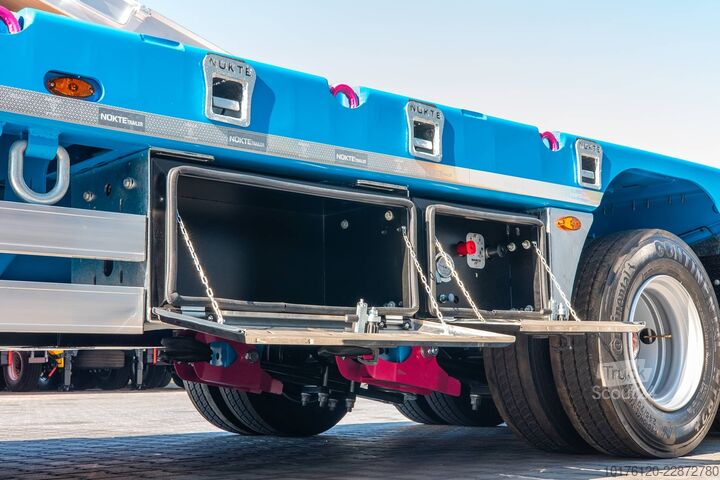 Tieflader-Auflieger für Baumaschinen Nükte Trailer 4 Axle Standard Lowbed Trailer