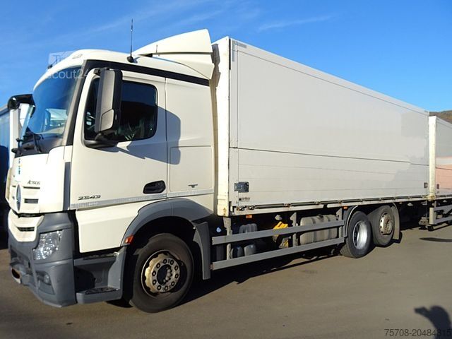 Kutu kamyonu MERCEDES-BENZ 2543 Actros*2x 7,7 m Schwenkwand*kpl Zug*MSH*Ret