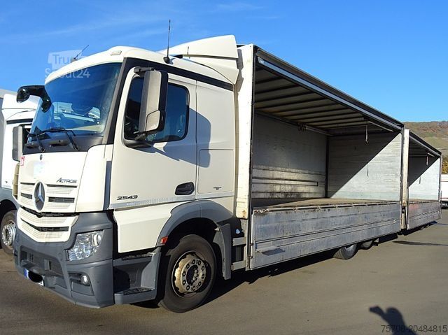 Kutu kamyonu MERCEDES-BENZ 2543 Actros*2x 7,7 m Schwenkwand*kpl Zug*MSH*Ret