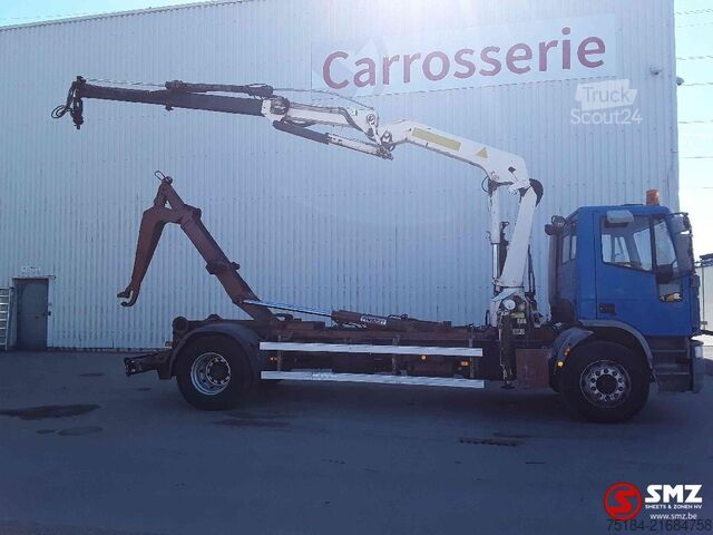 Containertransport Iveco Eurocargo 170.23 nl truck crane- hook