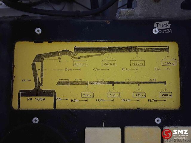 Containertransport Iveco Eurocargo 170.23 nl truck crane- hook