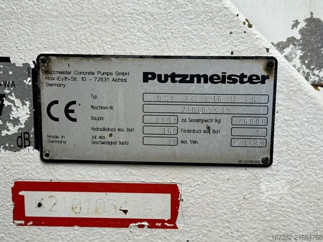 Črpalka za beton MAN TGA 26.360 6x4 with Putzmeister BSF24-4.16 24m ...