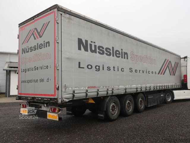 Auflieger mit Pritsche & Plane Kögel SN 24 Schiebeplane SAF