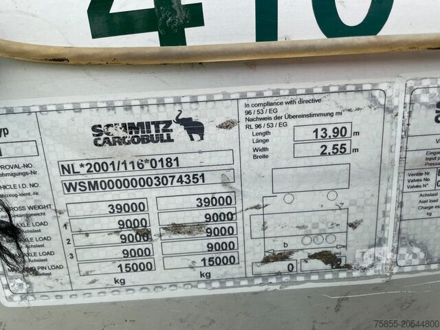 Schuifzeilen Schmitz SCS 24/L - 13.62 E B (S01) Kooiaap / SAF Axle /...