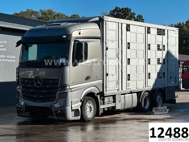 Kreaturvogn MERCEDES-BENZ Actros 2545 6x2 LL 4.Stock Menke Hubdach Tränke