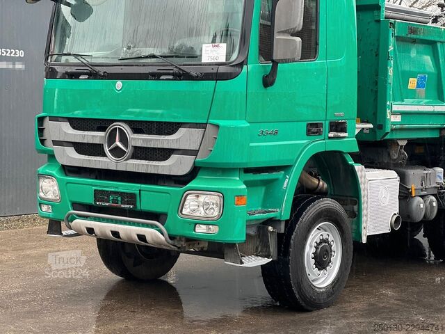 Tipvogn MERCEDES-BENZ Actros 3348 6x6 Kipper mit HIAB 1300RS 83