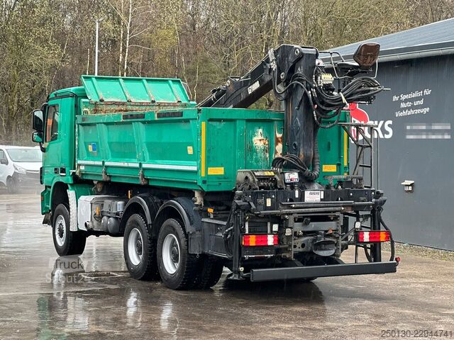 Tipvogn MERCEDES-BENZ Actros 3348 6x6 Kipper mit HIAB 1300RS 83