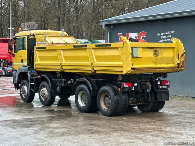 Tre-sidet tipbil MAN TGS 35.480 8x6BB Meiller Bordmatik