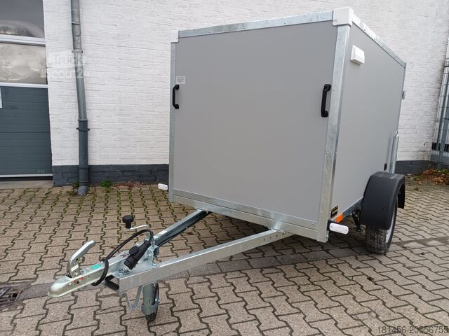 Skøíò Other kompakter Koffer grauweiß Gesamthöhe 185cm 750kg mit Stützrad Stützen Zurrsystem 100km/H