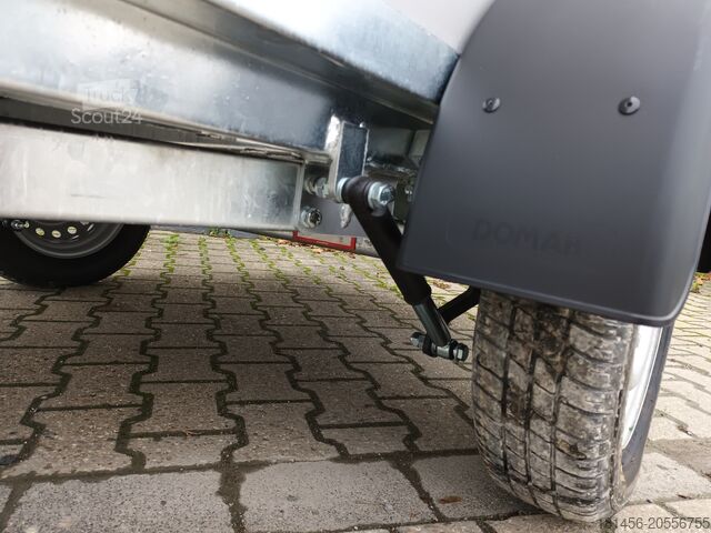 Skøíò Other kompakter Koffer grauweiß Gesamthöhe 185cm 750kg mit Stützrad Stützen Zurrsystem 100km/H