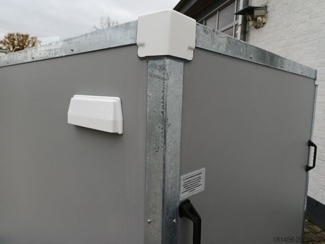 Фургон Other kompakter Koffer grauweiß Gesamthöhe 185cm 750kg mit Stützrad Stützen Zurrsystem 100km/H