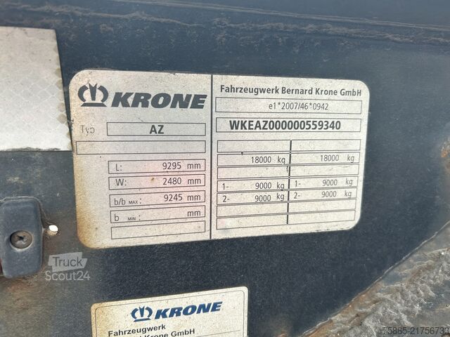BDF-System Krone BDF Box Carrier / Molen - Schamel Aanhanger / B...