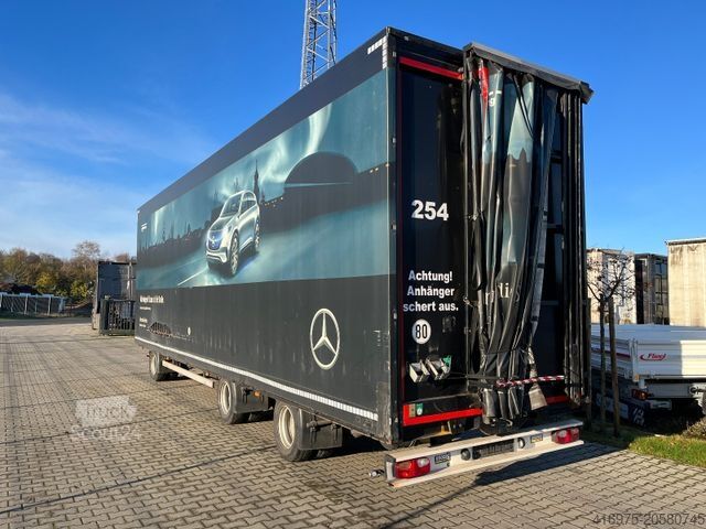 Remolque  3-Achsen Plateau Plane zwangsgelenkt Anhäng -254